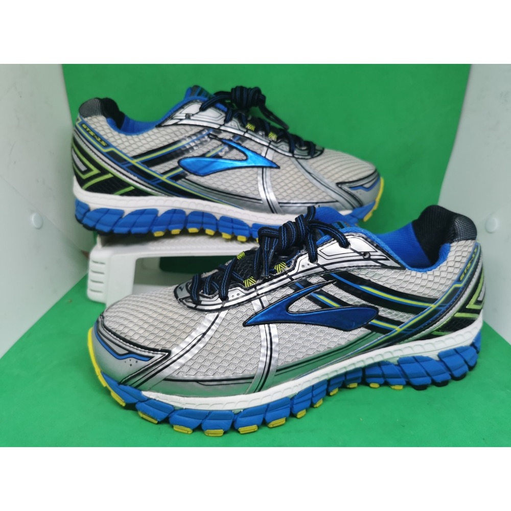 Brooks Adrenaline GTS 15 Mens Blue Silver Size 10 Running Walk Shoes 1101814E168